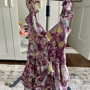 Likely Purple and Yellow Floral Dress